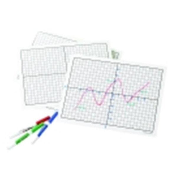 Didax Didax Write And Wipe Graphing Board Set For Grades 3 To 8 - Set - 10 1466636